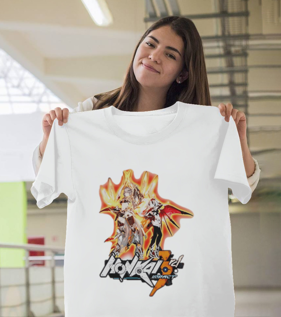 Honkai Impact 3rd HoYoverse Flame Armor Characters T-Shirt