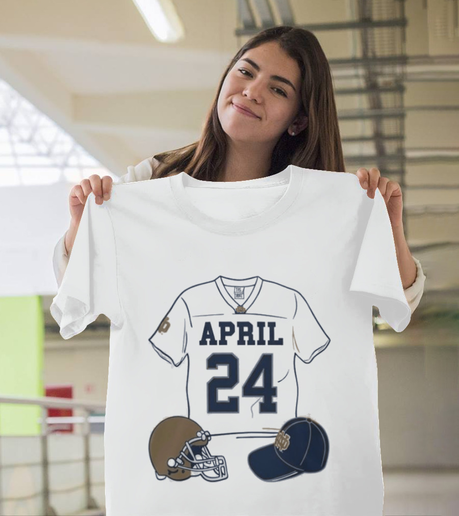 Notre Dame April 24 Football Jersey 2026 T-Shirt