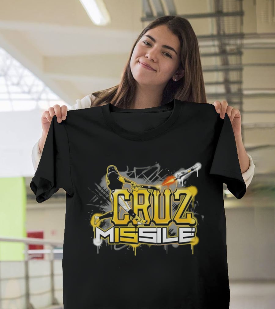 Cruz M15sile O'Neil Cruz Pittsburgh Pirates Baseball Graffiti T-Shirt