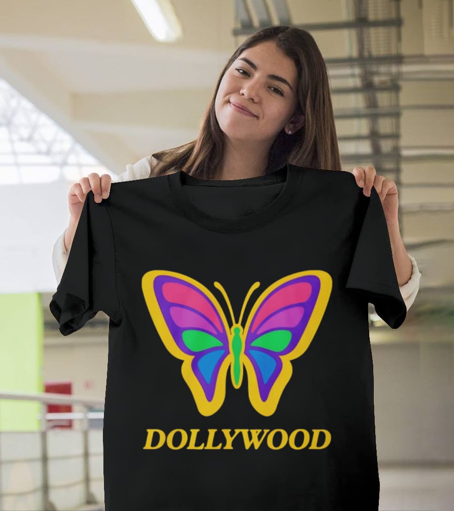 Dollywood 2026 Colorful Butterfly T-Shirt