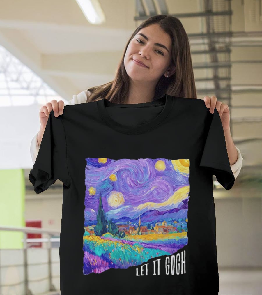 Let It Gogh Starry Night Van Gogh T-Shirt
