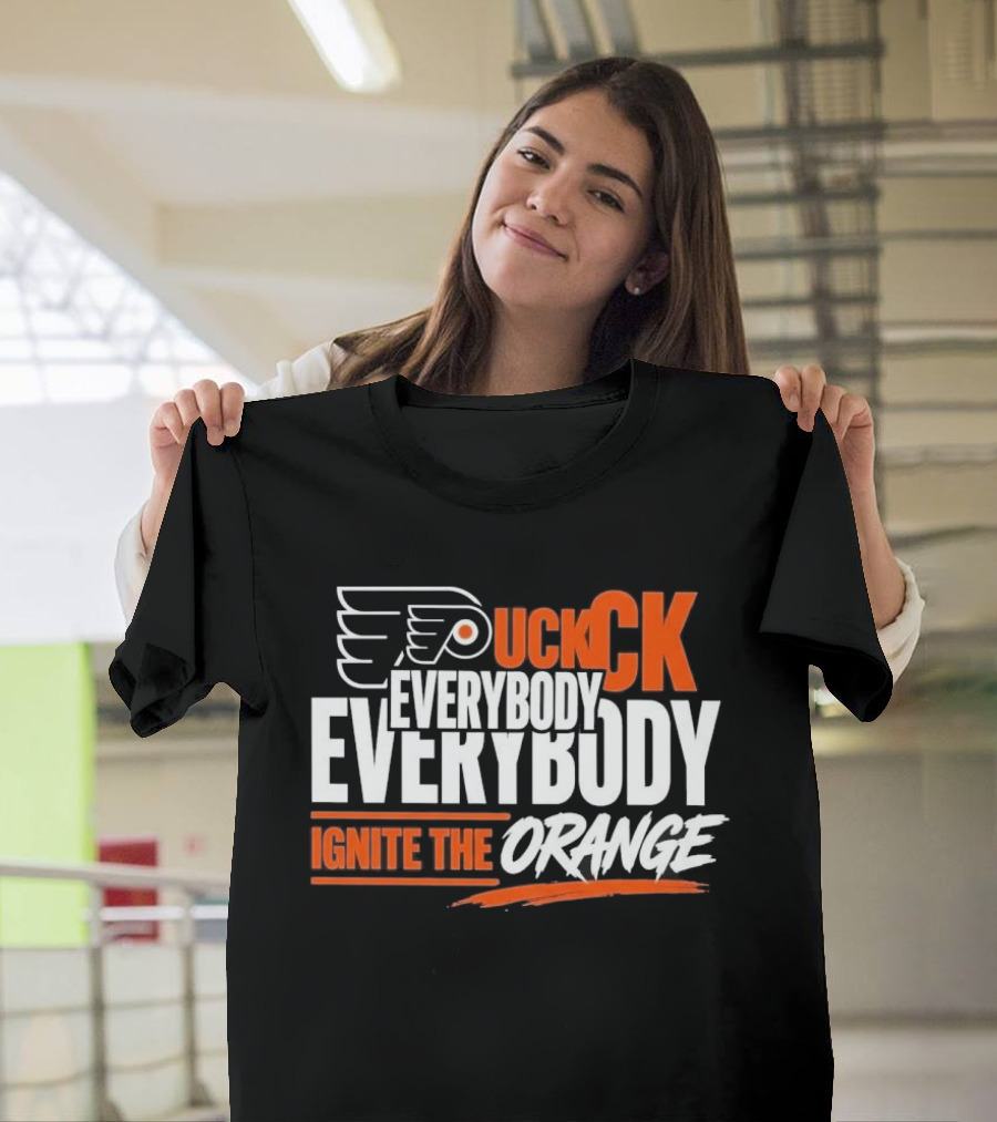 Philadelphia Flyers Puck Everybody Ignite The Orange T-Shirt