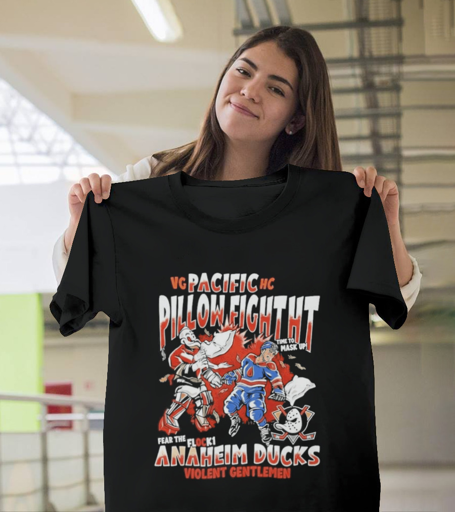 VG Pacific HC Pillow Fight Anaheim Ducks Violent Gentlemen T-Shirt