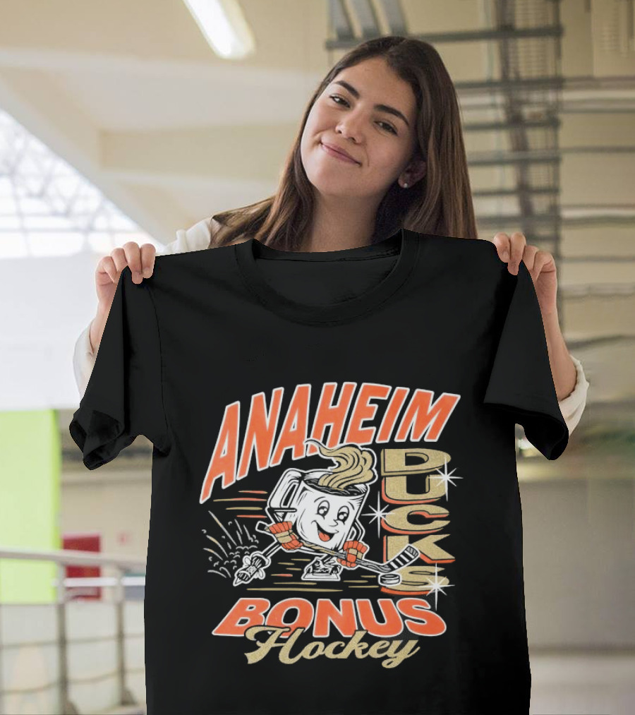 Anaheim Ducks Puck Bonus Hockey T-Shirt
