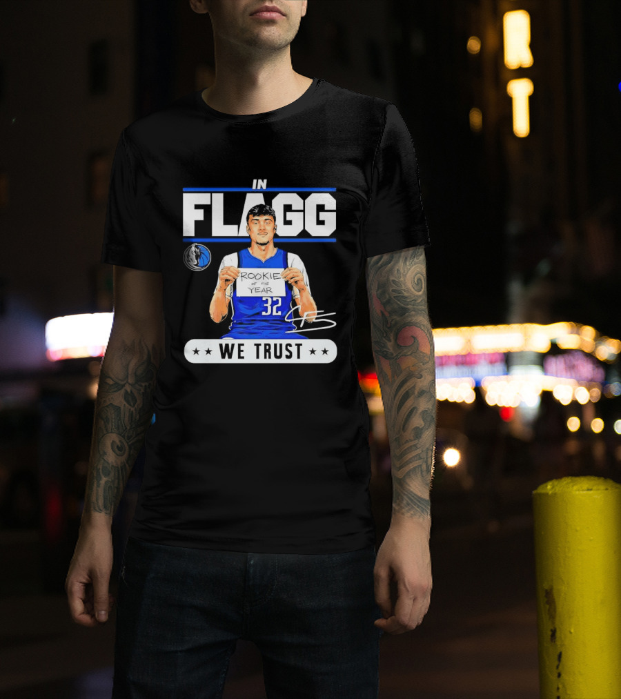Cooper Flagg Dallas Mavericks Rookie In Flagg We Trust Basketball 32 T-Shirt