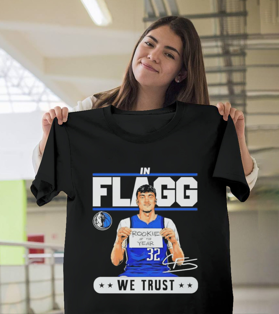 Cooper Flagg Dallas Mavericks Rookie In Flagg We Trust Basketball 32 T-Shirt