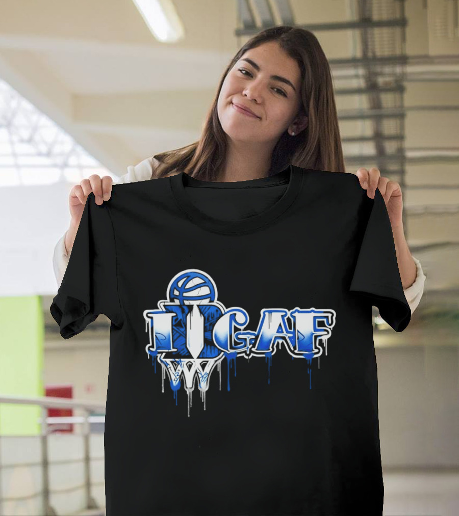 IDGAF Duke Basketball Graffiti Style Blue Devils T-Shirt