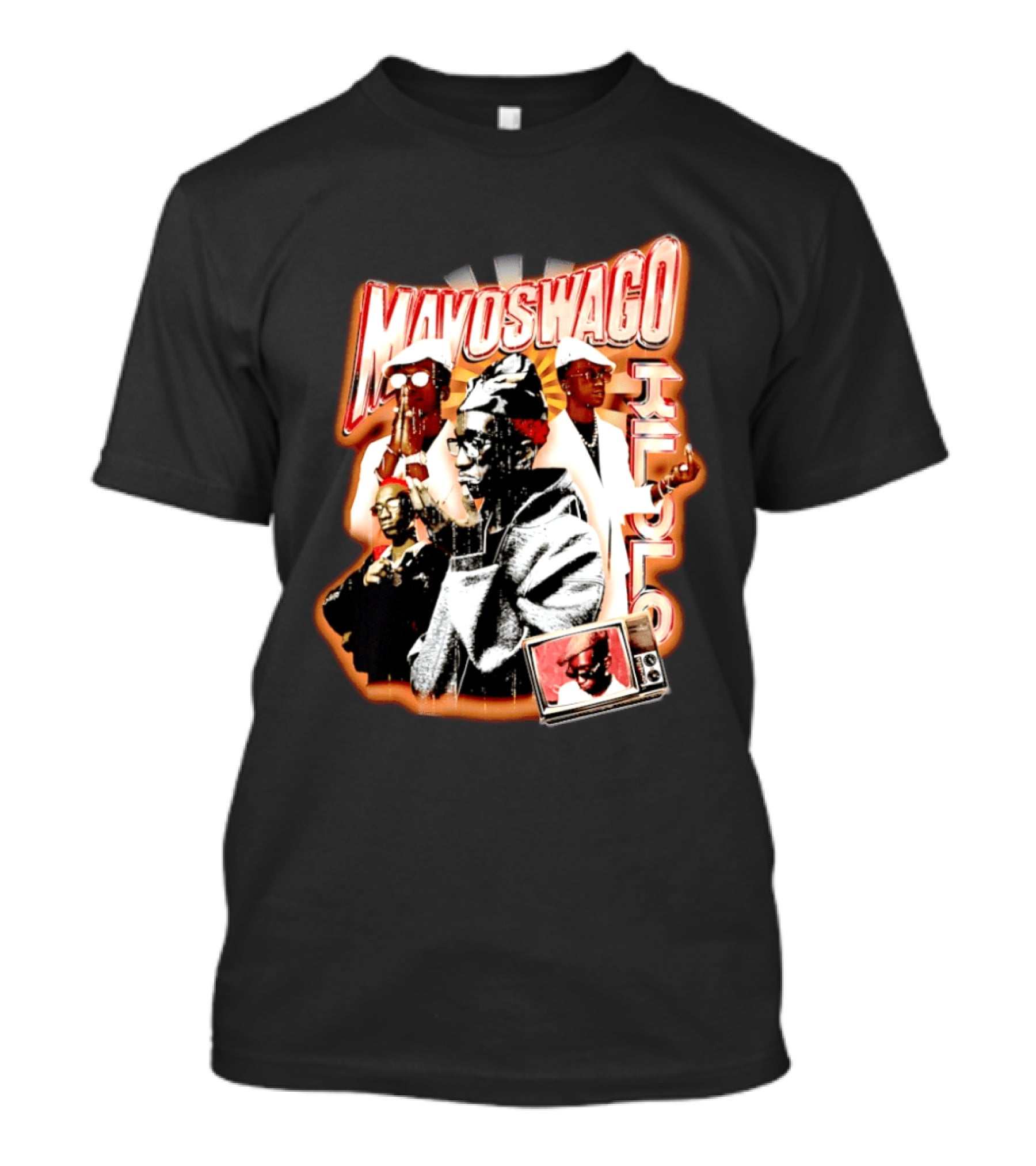 Mavoswago Klolo Retro TV Hip Hop T-Shirt