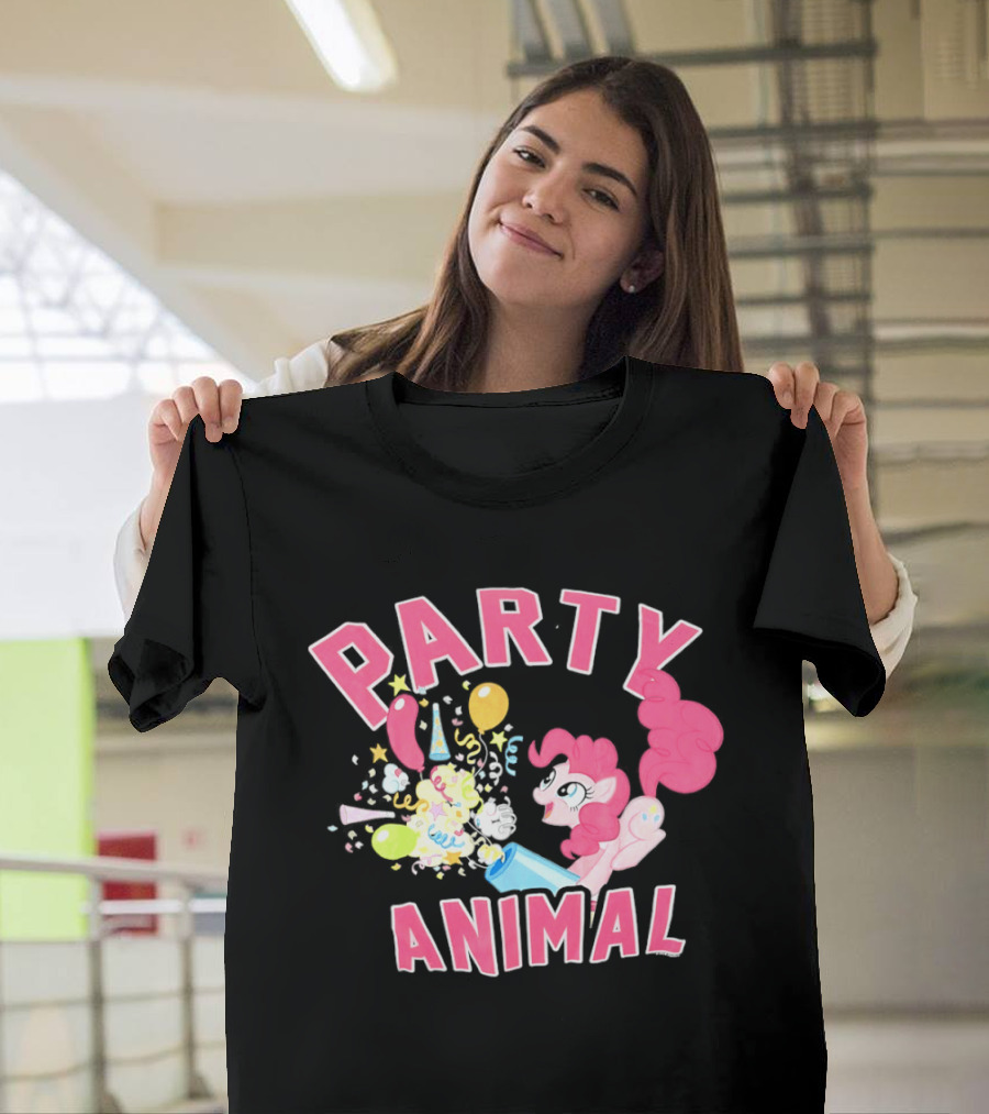 My Little Pony Party Animal Pinkie Pie Celebration Balloons Confetti T-Shirt