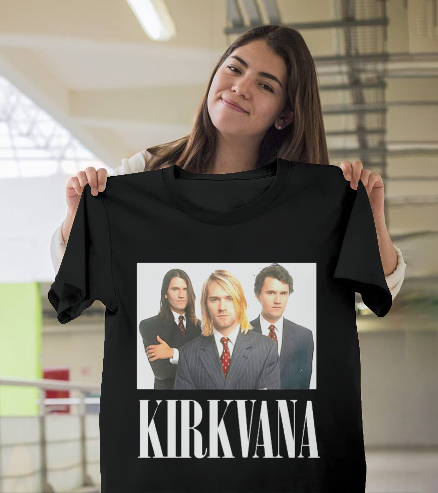 Kirkvana Nirvana Album Covers Suits Band Members T-Shirt