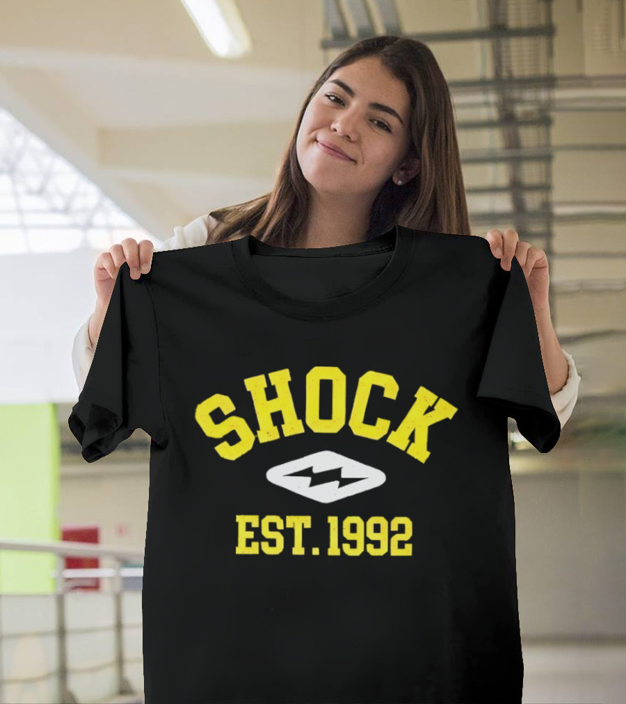 Marcus Fakatou Shock Est 1992 Electric T-Shirt