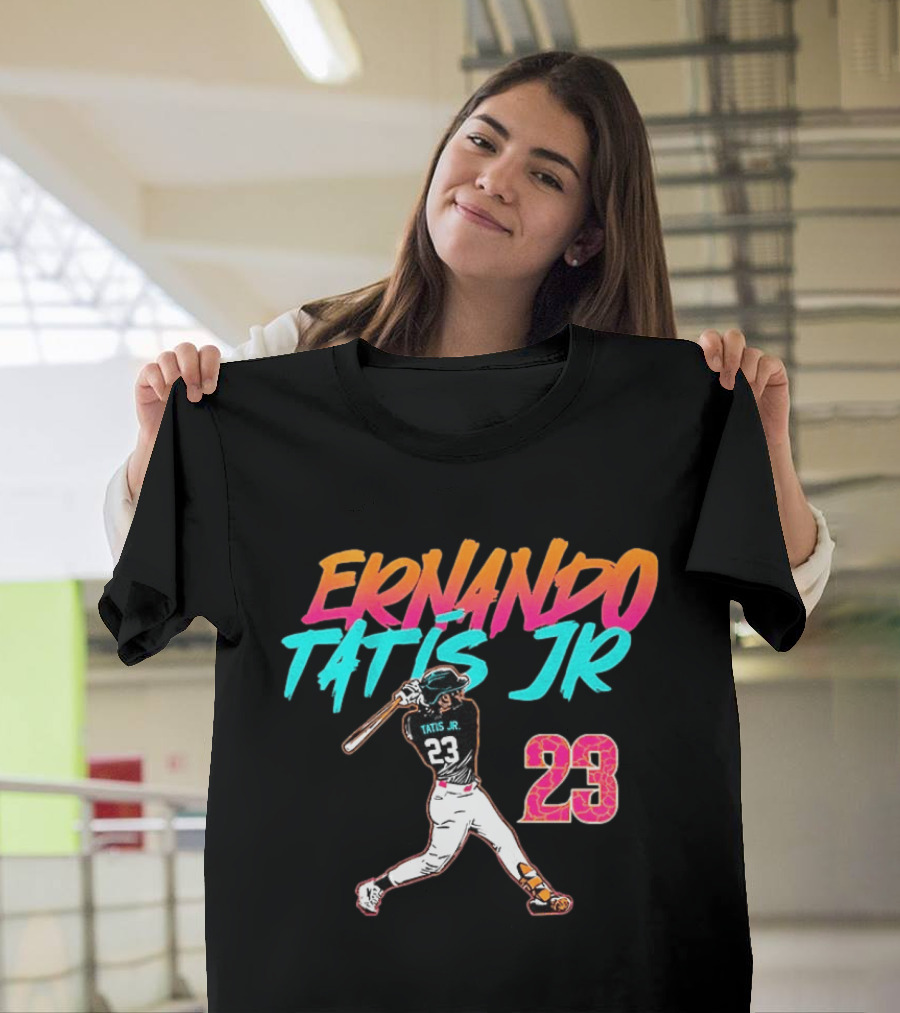 Fernando Tatis Jr 23 San Diego Padres City Edition Swing T-Shirt