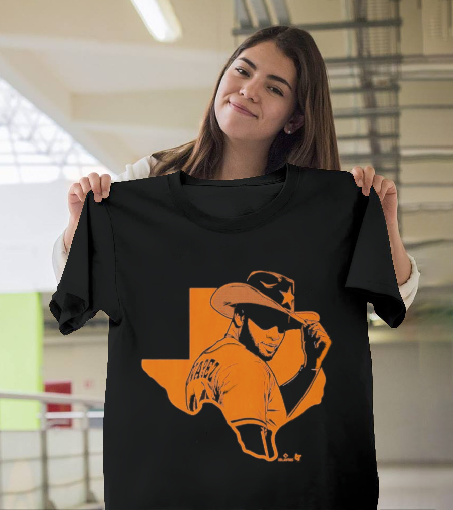 Yordan Alvarez Texas Cowboy Silhouette Hat T-Shirt