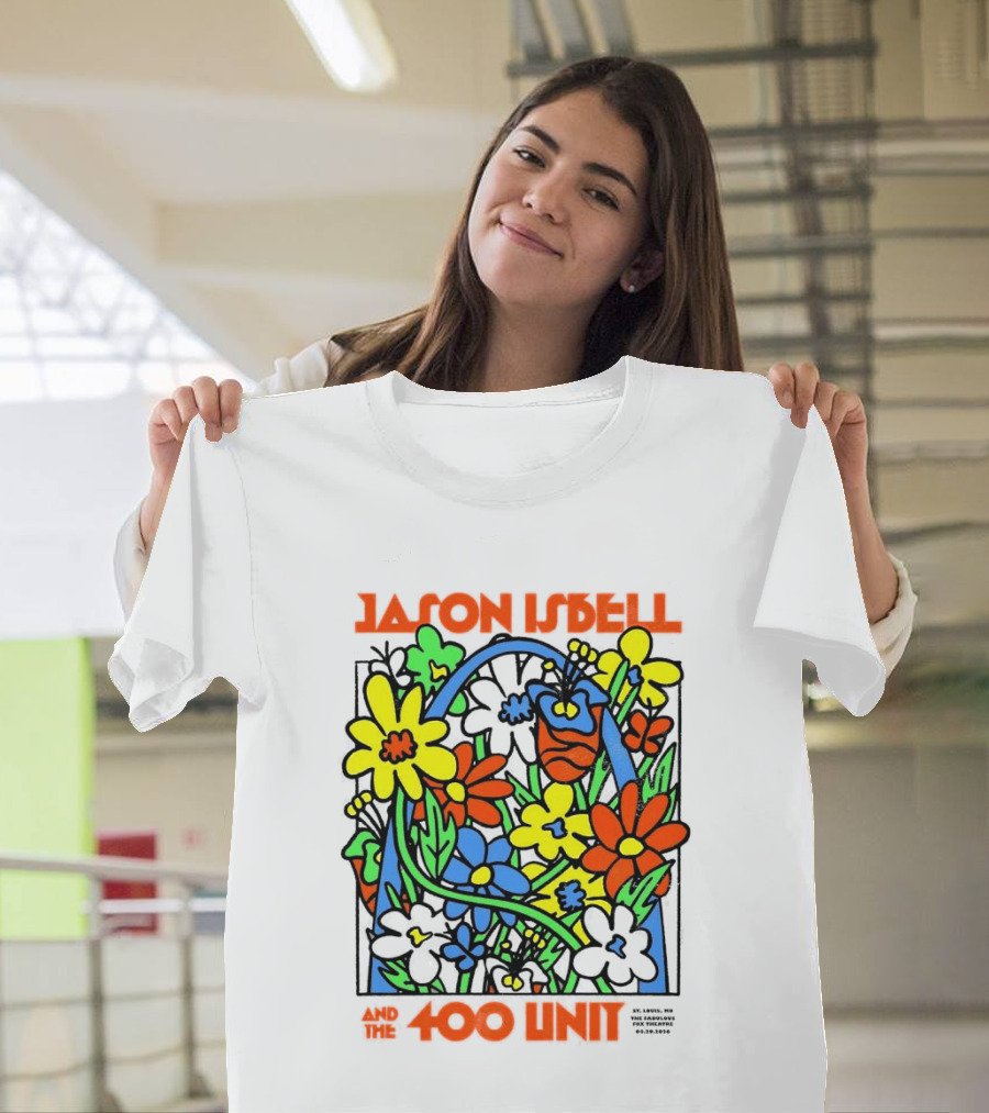 Jason Isbell The 400 Unit St. Louis Fabulous Fox Theatre April 29 2026 Flower Arch T-Shirt