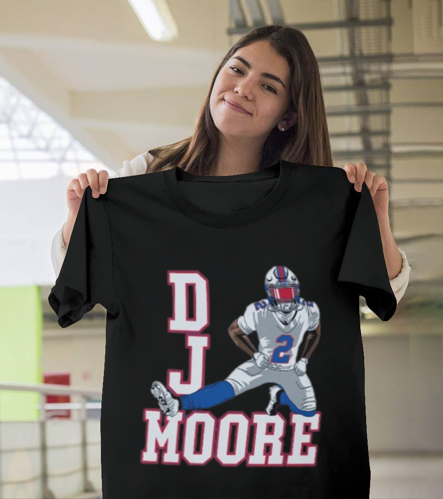 DJ Moore Buffalo Football Jersey Number 2 Athletic Pose T-Shirt