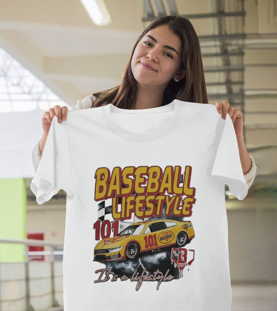 Baseball Lifestyle 101 Racing Car It's A Lifestyle 43RPM T-Shirt