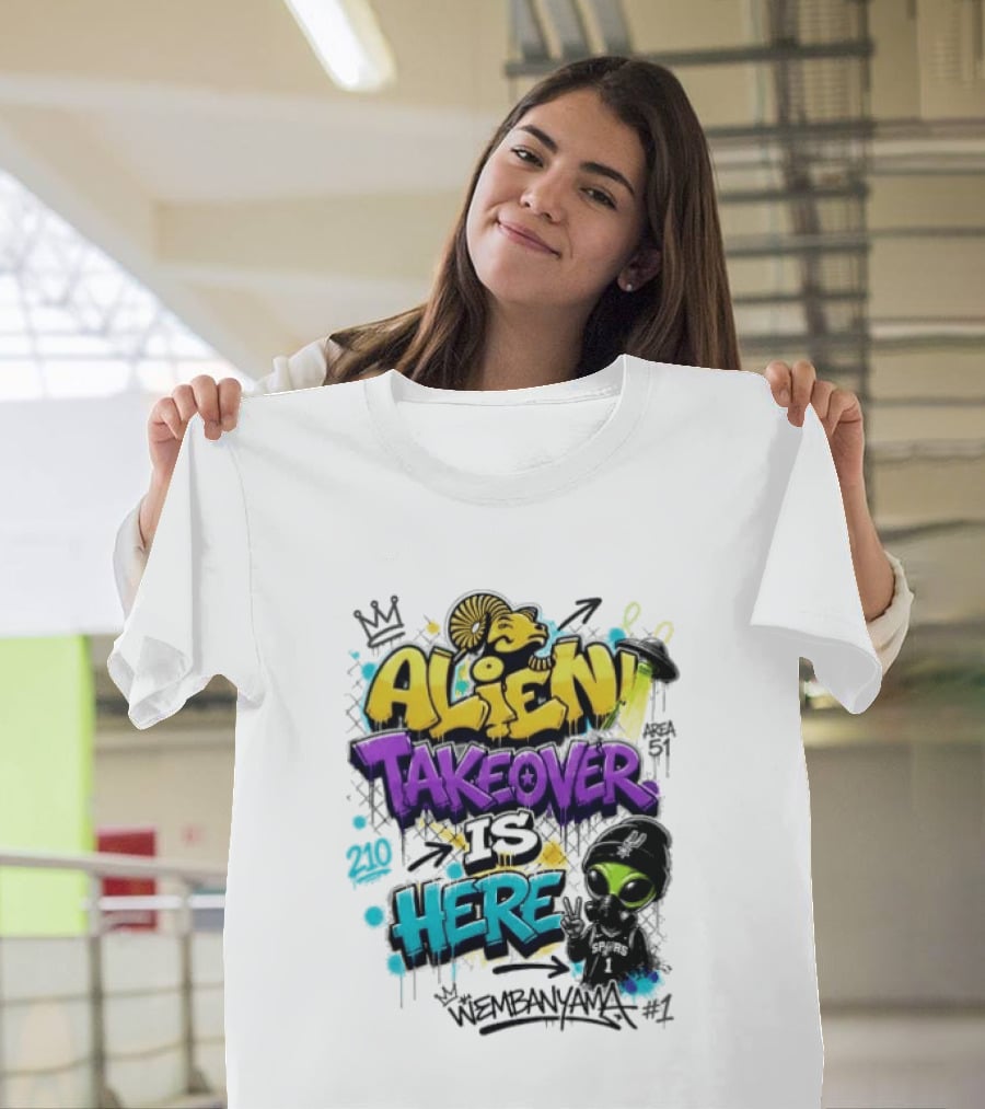 Alien Takeover Is Here Wembanyama T-Shirt