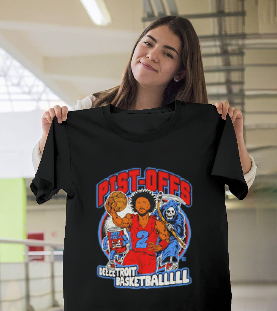 Pist Offs Detroit Basketball Player With Grim Reaper And Beer Keg T-Shirt