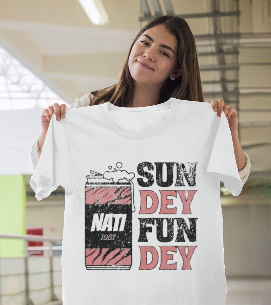 Nati Sunday Funday Cincinnati Bengals Tiger Stripes Football Fan Gear T-Shirt