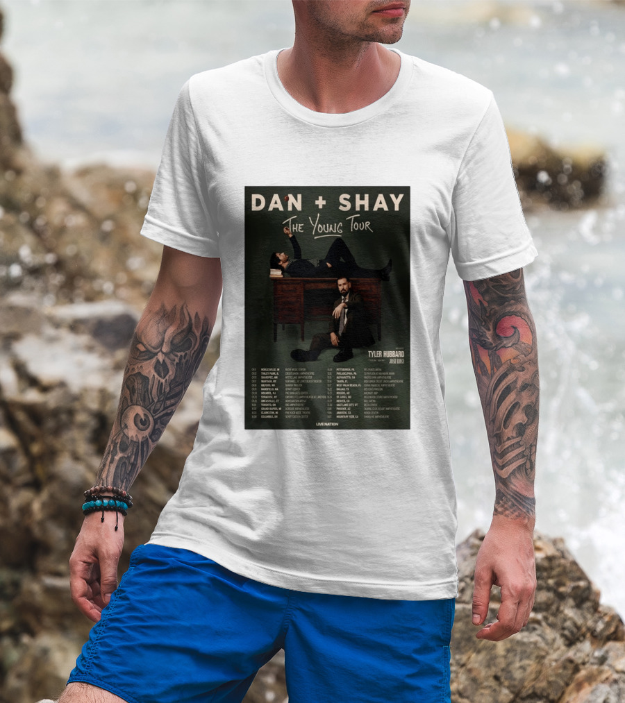 Dan Shay The Young Tour 2026 Tyler Hubbard Josh Ross Live Nation T-Shirt