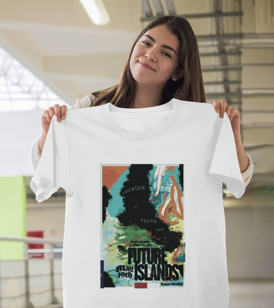 May 19 2026 Future Islands At Cat's Cradle Carrboro NC Fountain Of Youth Tour T-Shirt