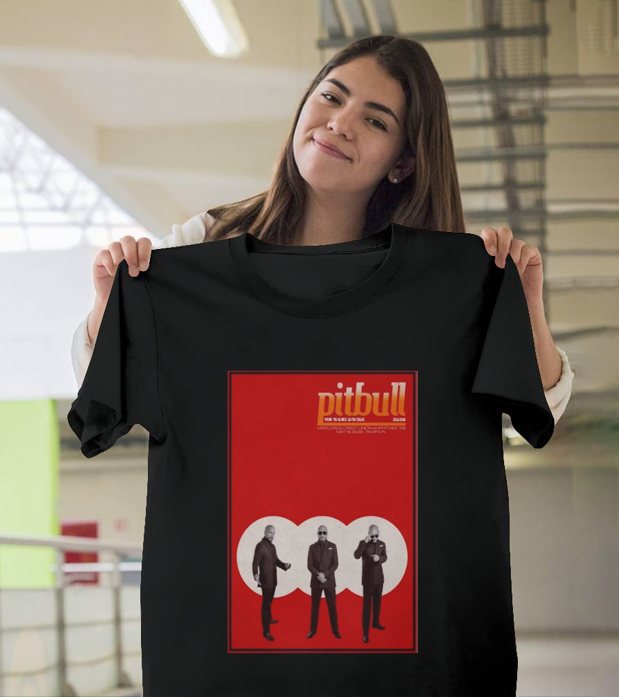 Pitbull Mr. Worldwide 2026 MidFlorida Credit Union Amphitheatre May 16 Tampa FL T-Shirt