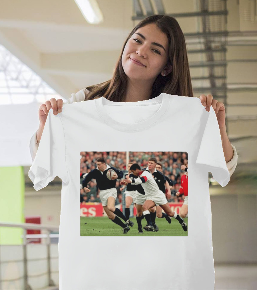 Scott Hastings Iconic Scotland Rugby Moment With Brother Gavin Against England T-Shirt