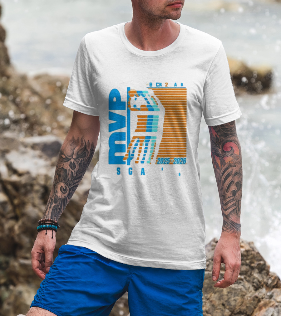Shai Gilgeous Alexander Back 2 Back MVP 2025 2026 SGA T-Shirt