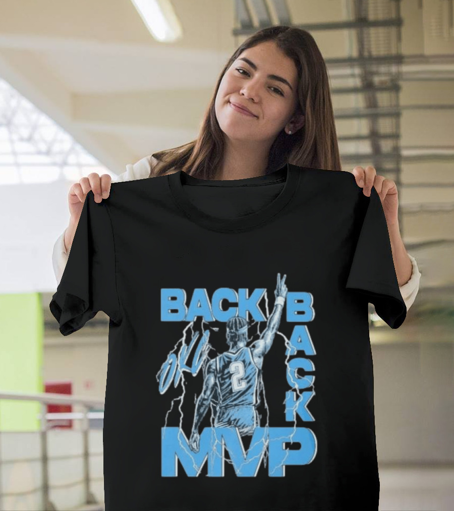 Back To Back MVP Shai Gilgeous Alexander Lightning Number 2 T-Shirt