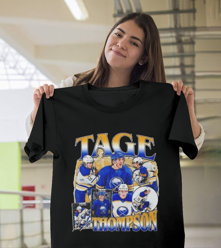 Tage Thompson Buffalo Sabres Hockey Collage T-Shirt