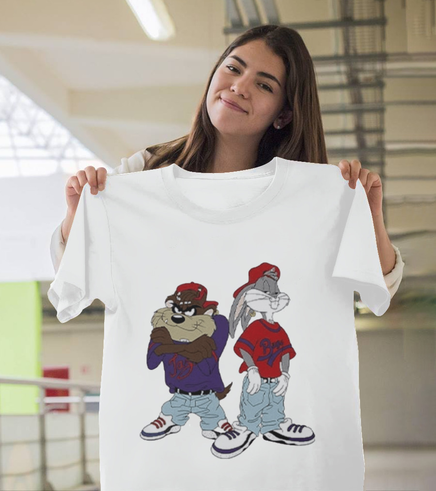 Bugs Bunny Taz Hip Hop Style Kriss Kross Outfits T-Shirt