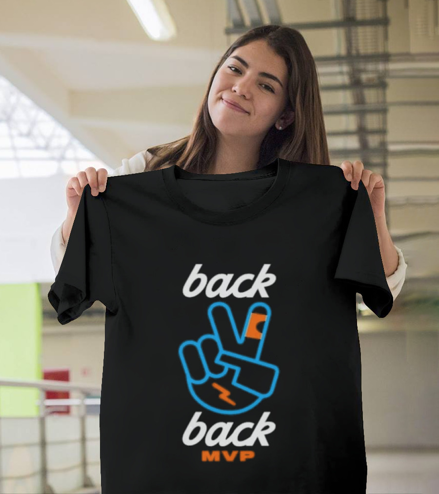 Back 2 Back MVP Piece Hand Shai Gilgeous Alexander T-Shirt