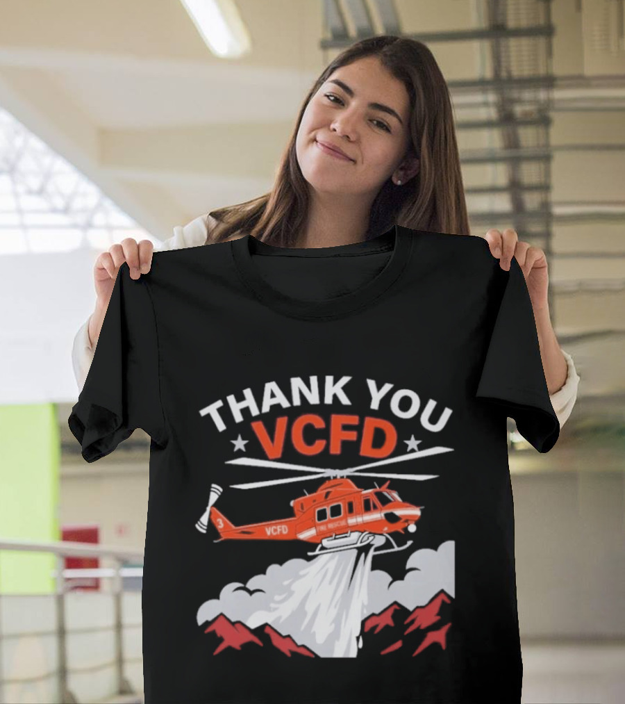 Thank You VCFD Helicopter Rescue T-Shirt