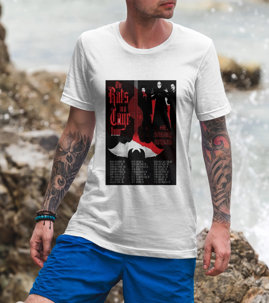 The Smashing Pumpkins Rats In A Cage Tour 2026 T-Shirt