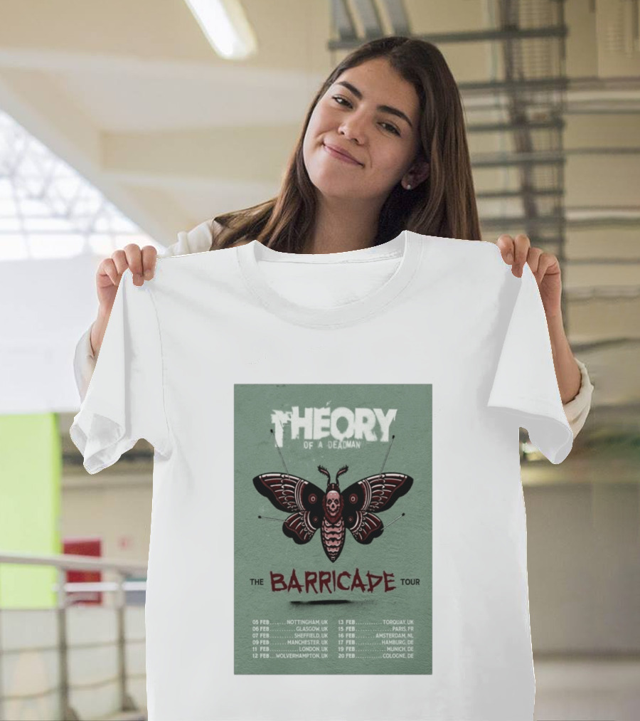 Theory Of A Deadman The Barricade Tour 2027 Dates And Locations T-Shirt