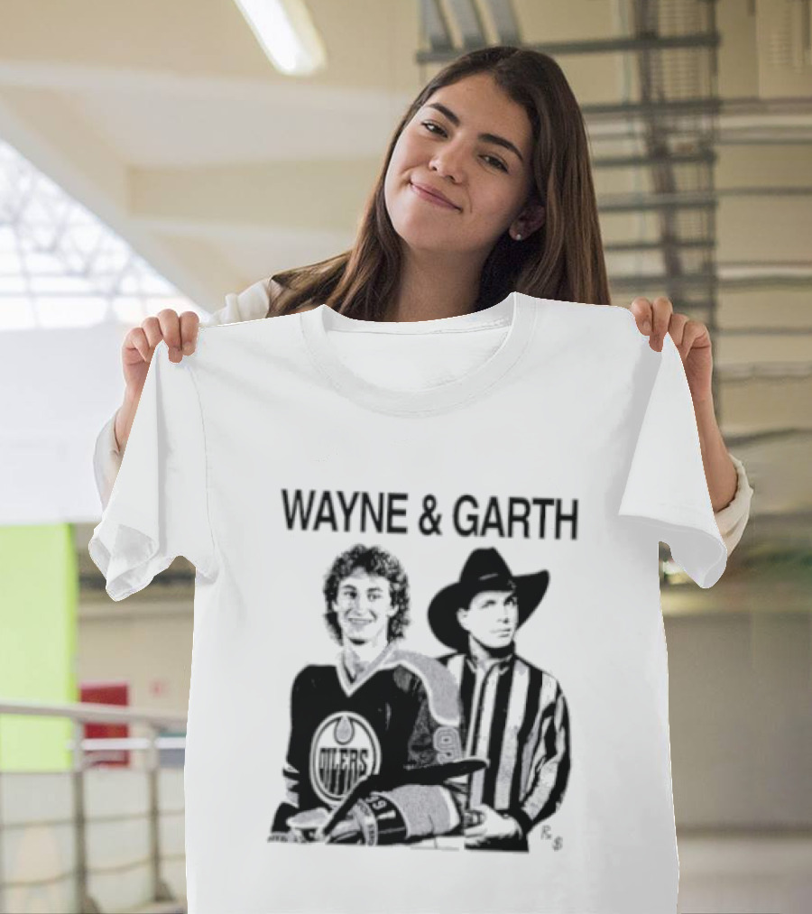 Wayne And Garth Hockey Cowboy Fusion T-Shirt