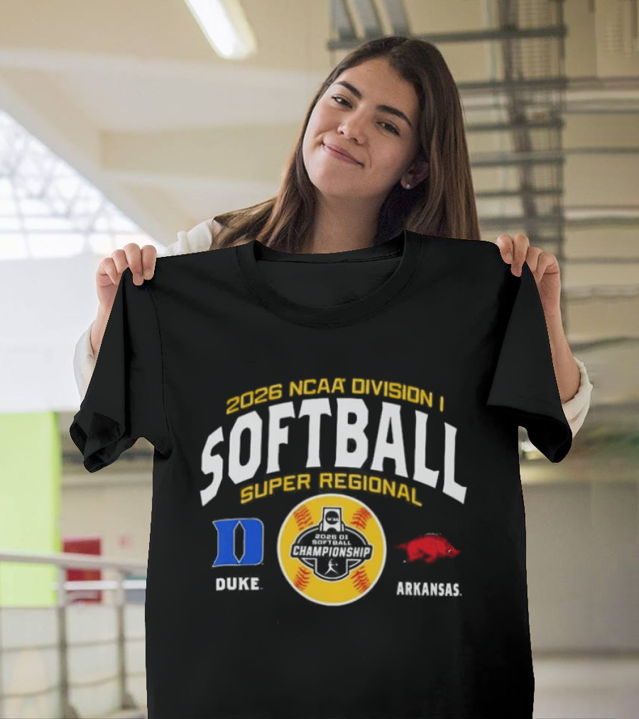 2026 NCAA Division I Softball Super Regional Duke Blue Devils Vs Arkansas Razorbacks T-Shirt