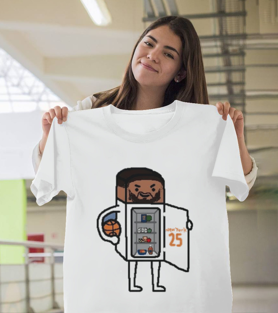 Mikal Bridges Fridge Doodle Knicks Basketball T-Shirt