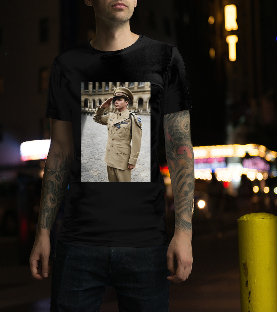 Audie Murphy The Boy Who Wouldn't Die May 28 1971 Plane Crash Hero 45 T-Shirt