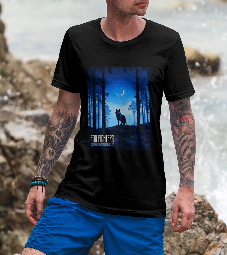 Foo Fighters 17 June 2026 Allianz Arena Munich Germany The Wolf T-Shirt