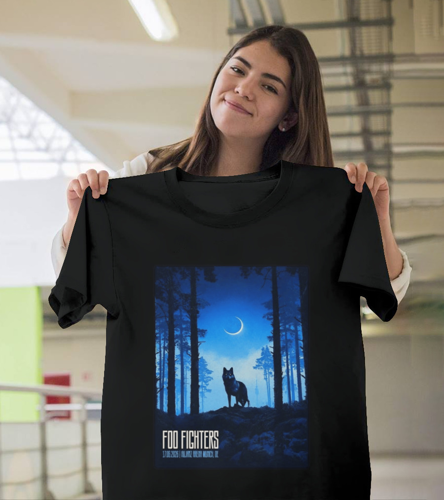 Foo Fighters 17 June 2026 Allianz Arena Munich Germany The Wolf T-Shirt