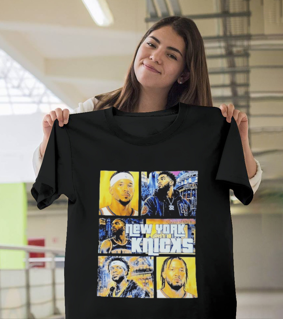 New York Knicks Yankee Stadium Cuffel Street Basketball Collaboration T-Shirt