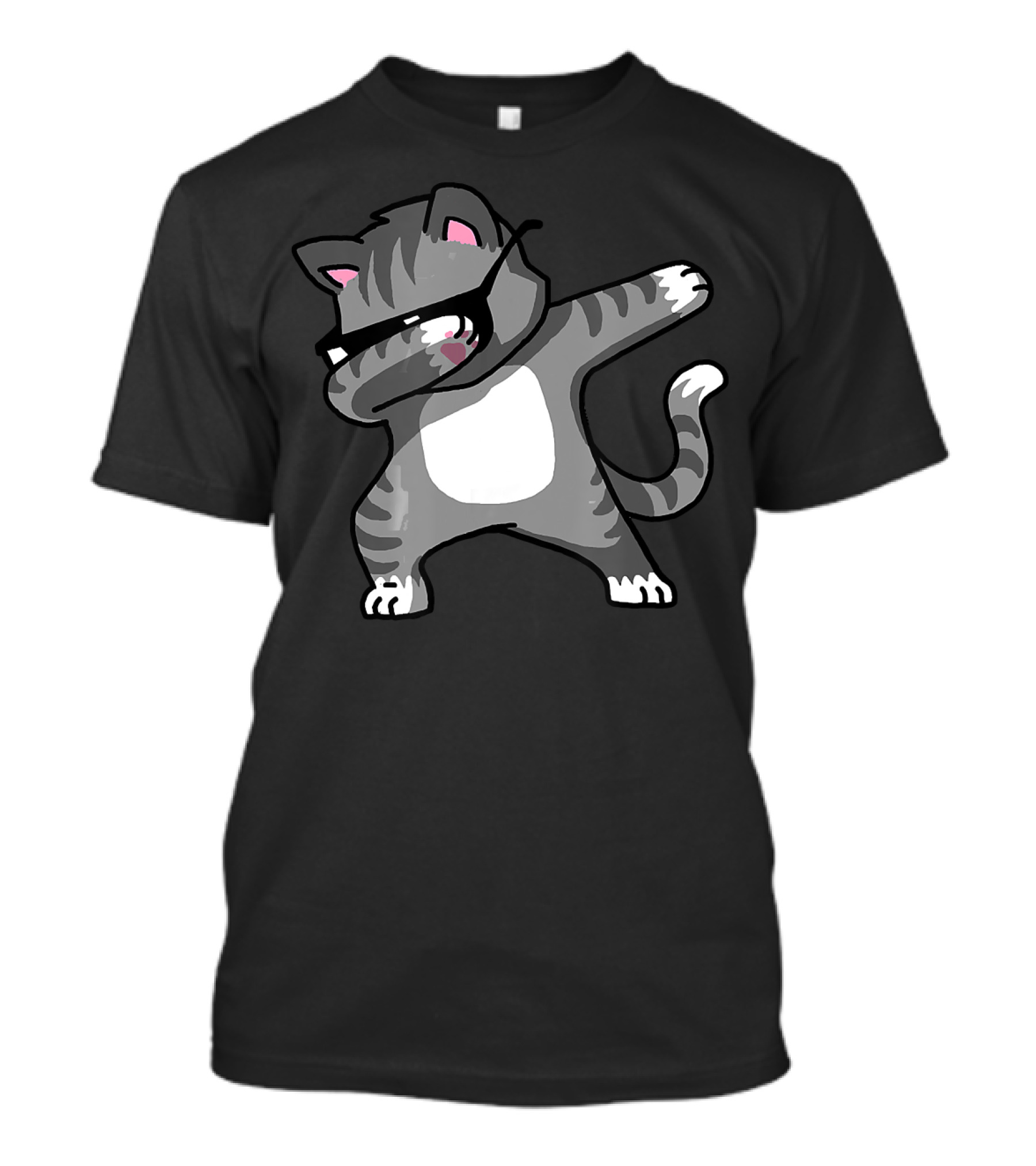 Dabbing Cat Funny Dab Hip Hop Dabbing Kitten Cool Dance Move T-Shirt