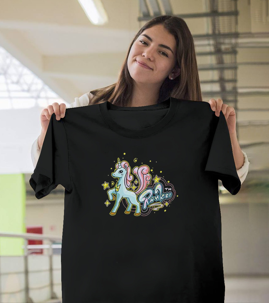 Ranboofashion Unicorn With Stars And Pastel Colors T-Shirt
