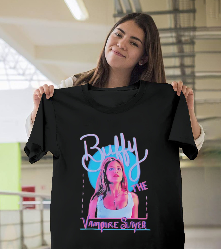 Buffy The Vampire Slayer Sarah Michelle Gellar 90s Nostalgia Fashion Icon Retro 90s T-Shirt