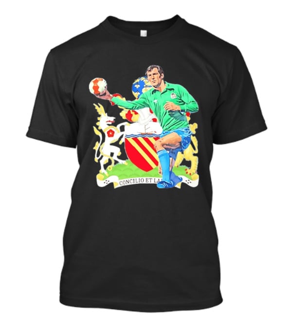 Joe Corrigan Manchester City Goalkeeper Concilio Et Labore Crest T-Shirt