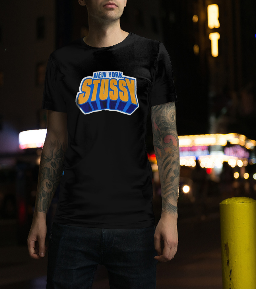 New York Stussy Knicks Collaboration T-Shirt