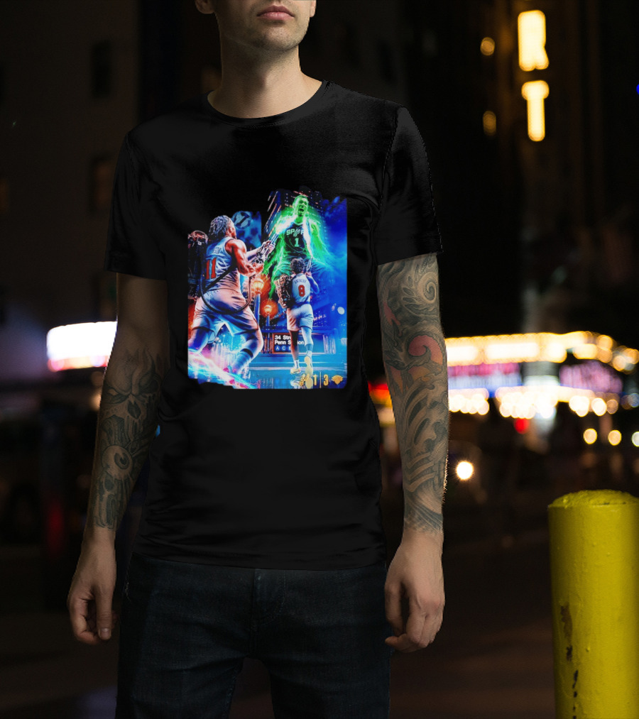 OG Anunoby 33 PTS 4 REB 7 3PM Knicks Comeback Vs Spurs At 34 Street Penn Station T-Shirt