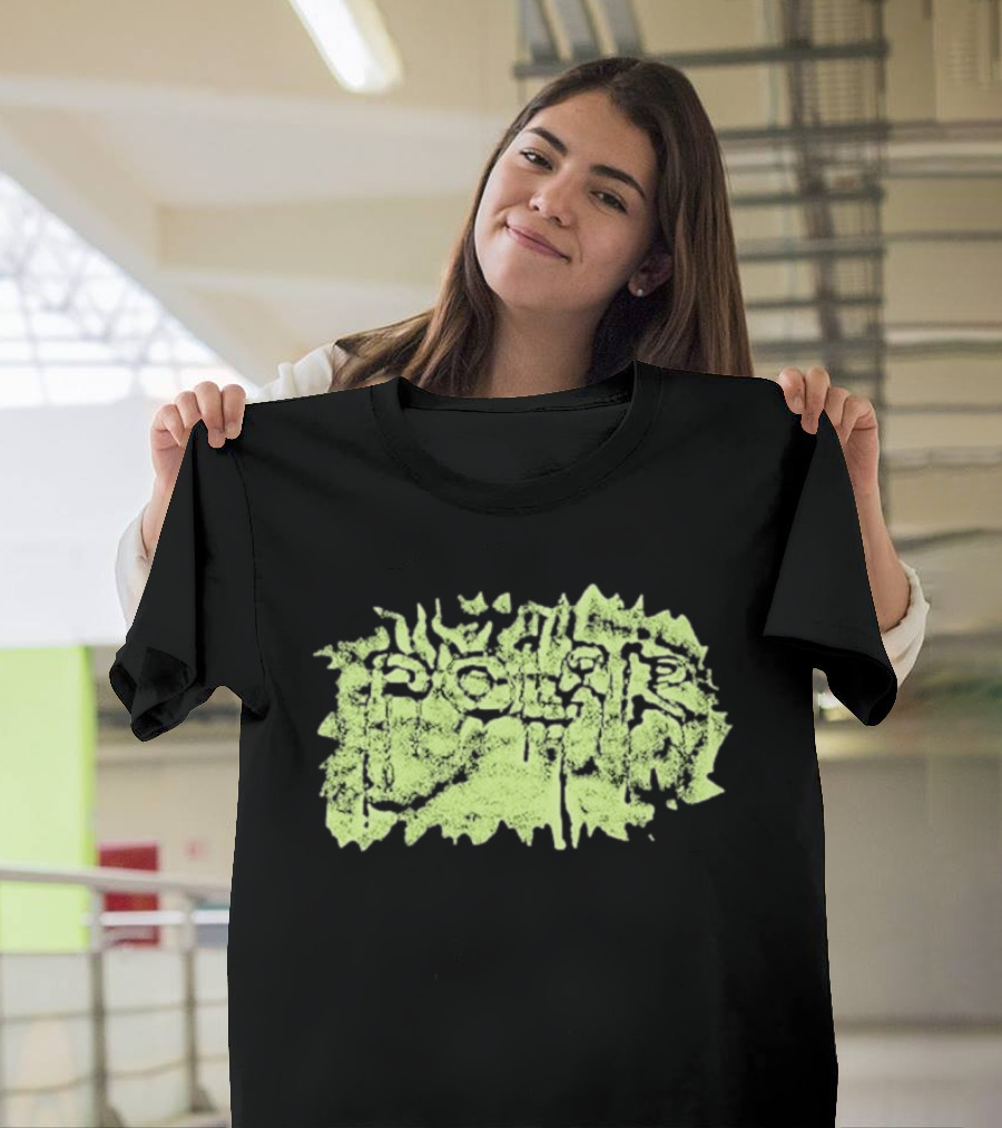 Polar Skate Co Wrinkle Lime Green Distressed T-Shirt