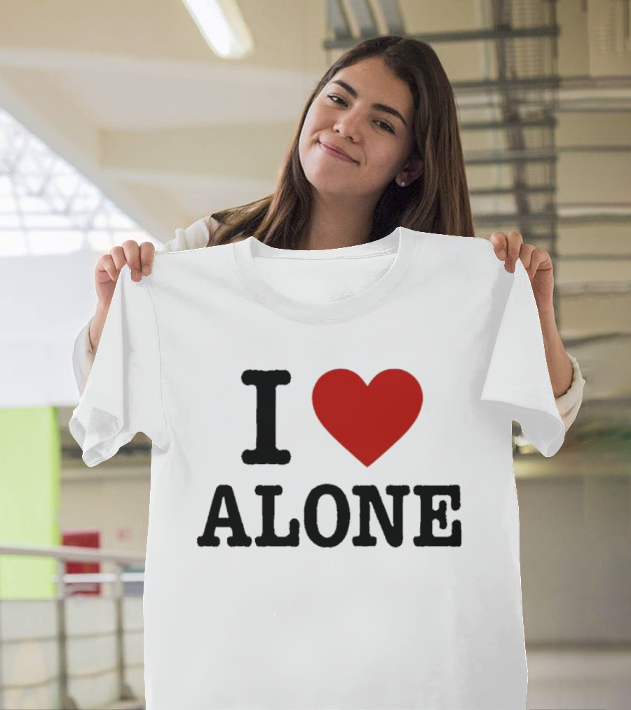 I Love Heart Alone T-Shirt
